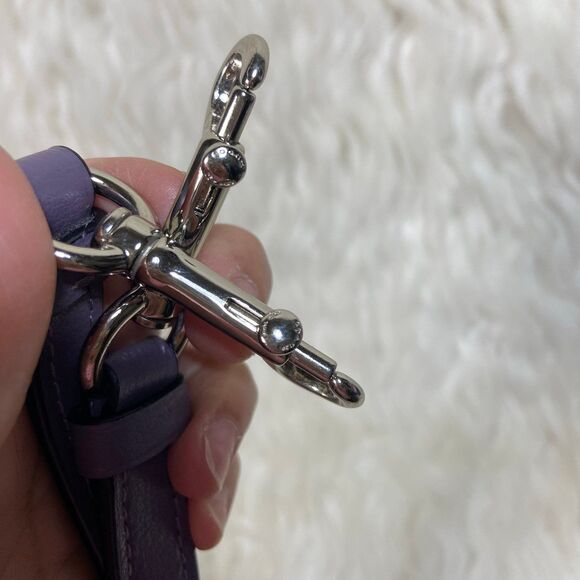 Purple Coach Replacement Strap with Sliver Hardware - Picture 3 of 6